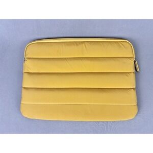 Anecdote 13" Laptop Case Quilted Puffer Sleeve Yellow Gold NEW No Tags‎